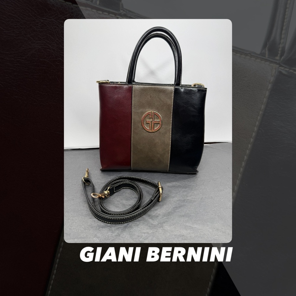 EUC Giani Bernini Tri-Color Glazed Handbag